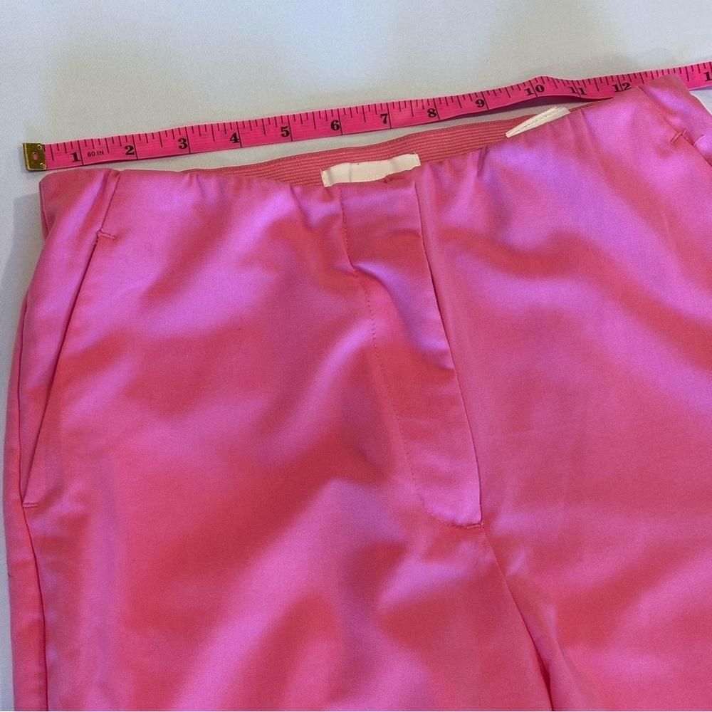 H&M Women’s Bright Barbie Pink Slacks Wide Leg Work Pants Like New‎ Size US 8 - Picture 11 of 12